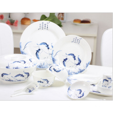 Haonai designed and high quality ceramic dinner set with customized printing